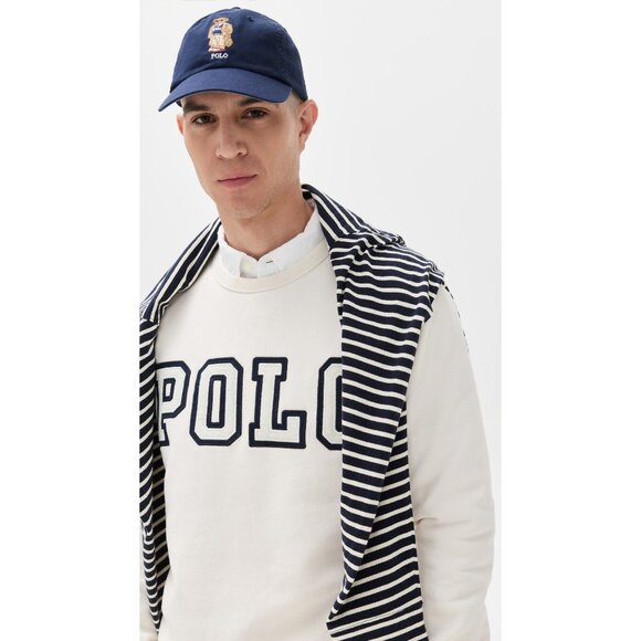 Polo Ralph Lauren Classic Twill Novelty Bear Sport Cap in Newport Navy One Size - Picture 5 of 12